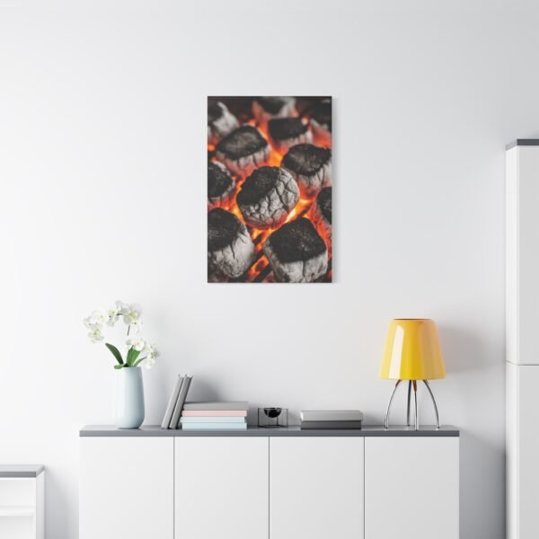 Stylish Grill Art Canvas Print - Charcoal Fire Decor - Image 15