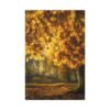Autumn Leaves Matte Canvas Art Print – Warm Nature Decor for Home
