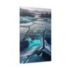 Stunning Ice-Inspired Matte Canvas Wall Art - Nature Decor for Home & Office