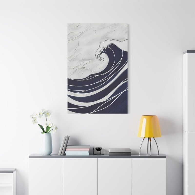 14377384054335929064_2048.jpeg Ocean Wave Canvas Art Print - Stretched Matte Wall Decor