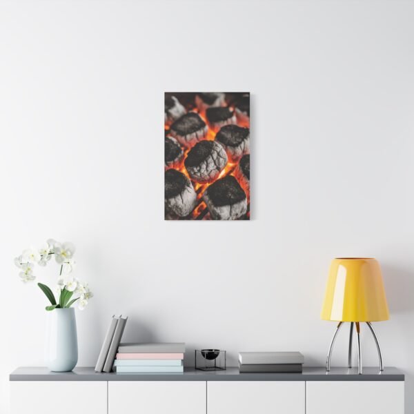 Stylish Grill Art Canvas Print - Charcoal Fire Decor - Image 7