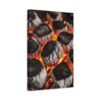 Stylish Grill Art Canvas Print - Charcoal Fire Decor