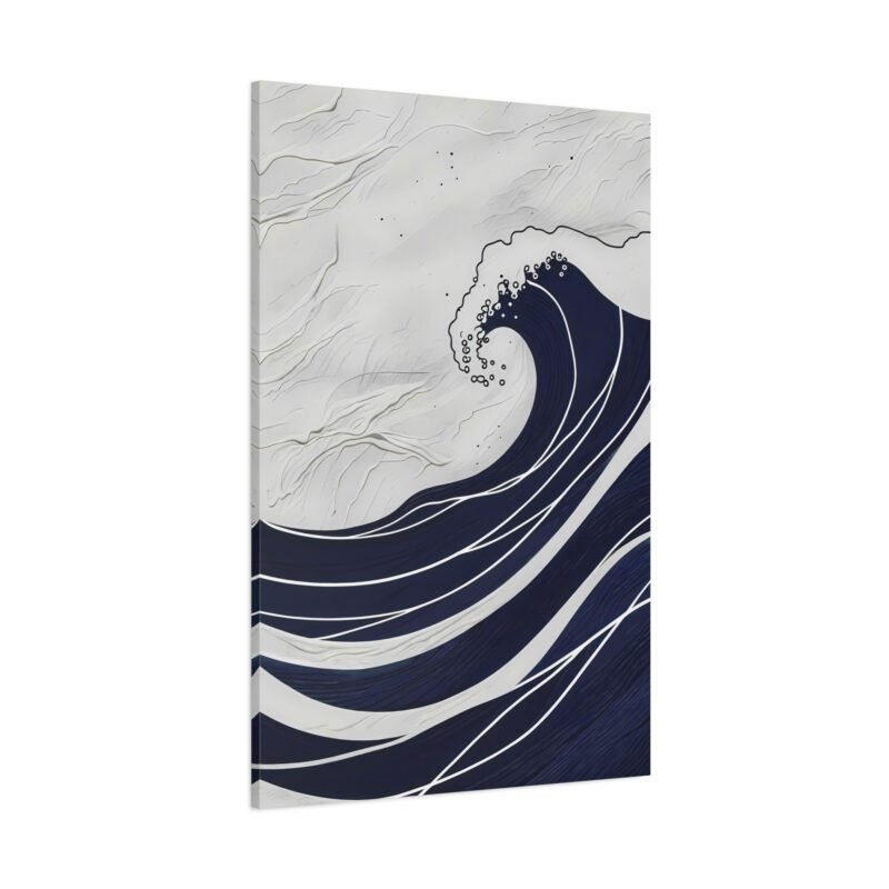 16880970966472200790_2048.jpeg Ocean Wave Canvas Art Print - Stretched Matte Wall Decor