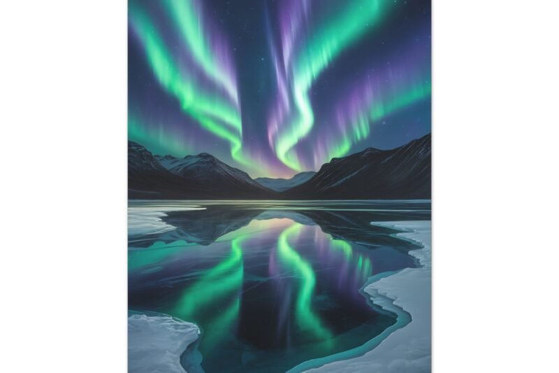 Aurora Borealis Canvas Print – Stunning Northern Lights Artwork for Home Decor