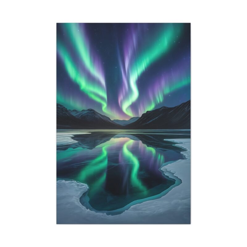 Aurora Borealis Canvas Print – Stunning Northern Lights Artwork for Home Decor