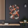 Stylish Grill Art Canvas Print - Charcoal Fire Decor