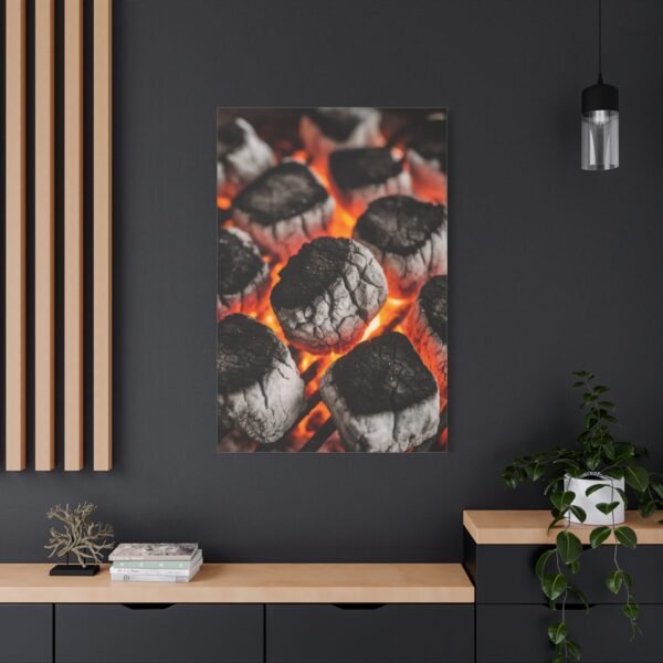 Stylish Grill Art Canvas Print - Charcoal Fire Decor - Image 20