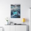 Stunning Ice-Inspired Matte Canvas Wall Art - Nature Decor for Home & Office