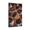 Stylish Grill Art Canvas Print - Charcoal Fire Decor
