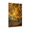 Autumn Leaves Matte Canvas Art Print – Warm Nature Decor for Home