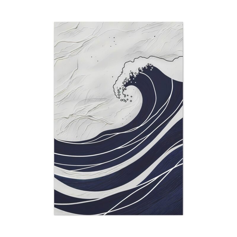 5435409819879505635_2048.jpeg Ocean Wave Canvas Art Print - Stretched Matte Wall Decor