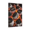 Stylish Grill Art Canvas Print - Charcoal Fire Decor