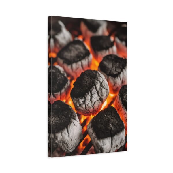 Stylish Grill Art Canvas Print - Charcoal Fire Decor - Image 6