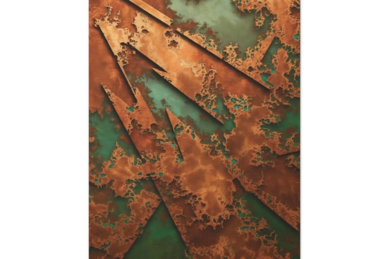Rustic Abstract Matte Canvas Wall Art - Perfect for Home Decor