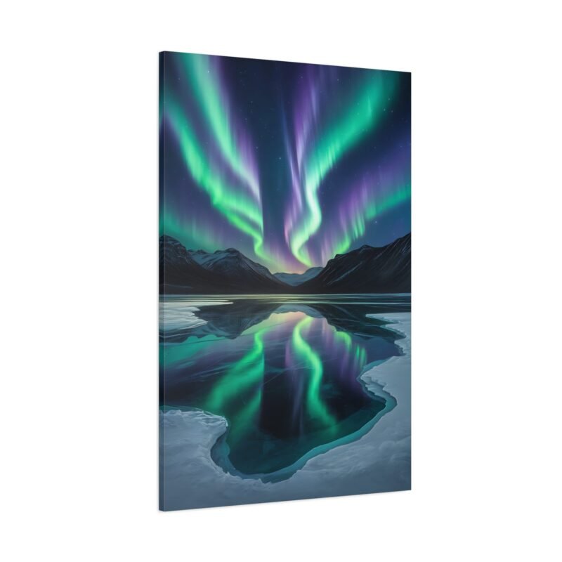 Aurora Borealis Canvas Print – Stunning Northern Lights Artwork for Home Decor
