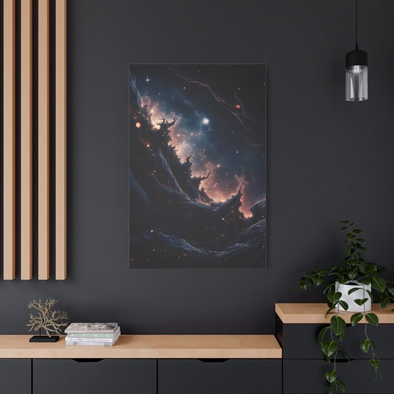 9504067838739128982_2048.jpeg Galactic Wall Art - Matte Canvas Print of Cosmic Landscape