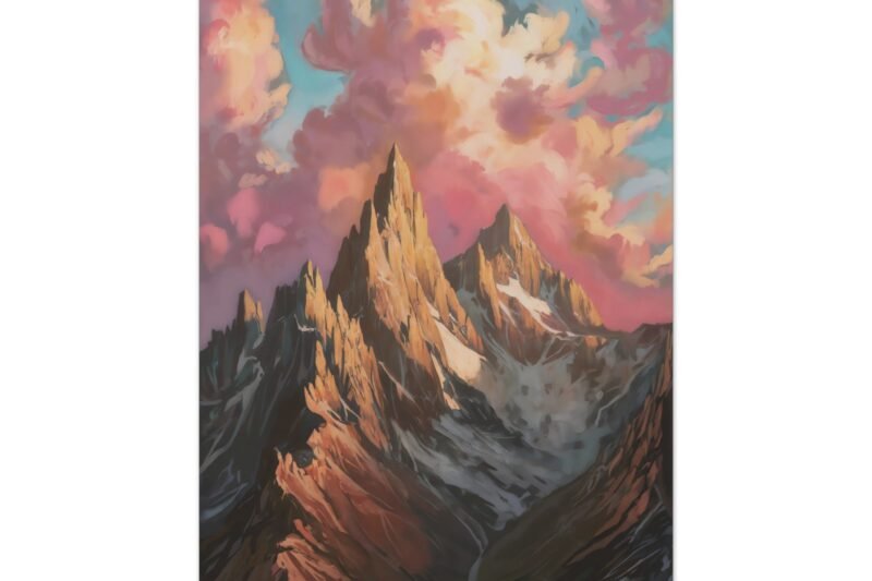 792. Golden Peaks Emerging From Cloud Layers
