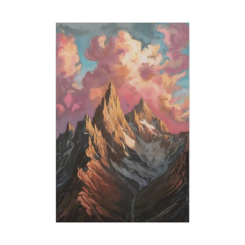 792. Golden Peaks Emerging From Cloud Layers