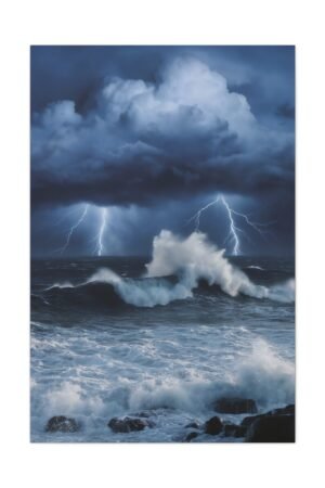 756. Storm Over the Open Ocean Horizon