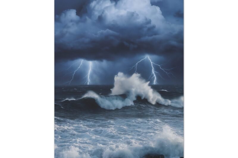 756. Storm Over the Open Ocean Horizon