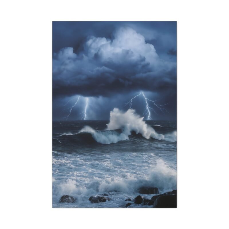 756. Storm Over the Open Ocean Horizon