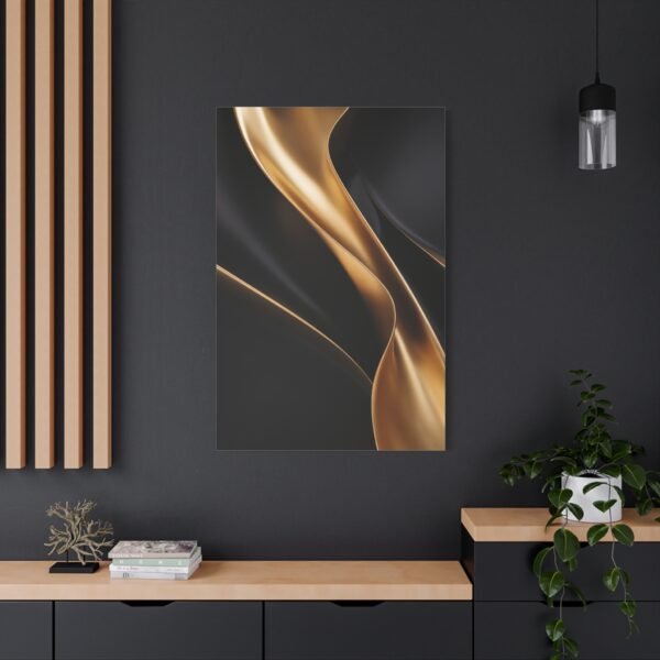 600. Abstract Gold Leaf Streaks - Image 4