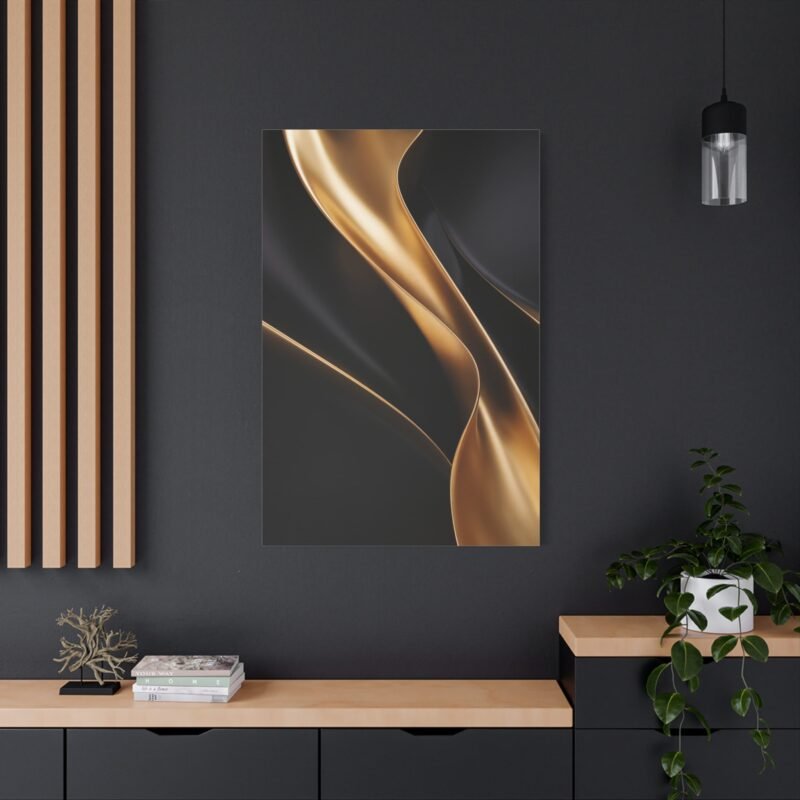 600. Abstract Gold Leaf Streaks