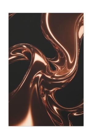 723. Molten Copper Flow Over Obsidian
