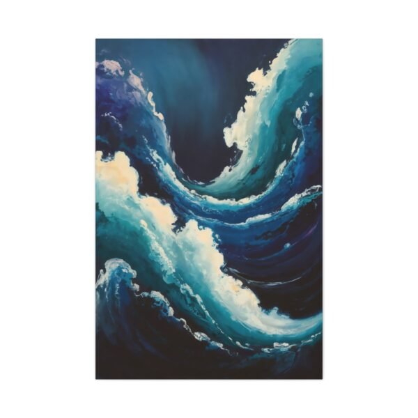 670. Abstract Sapphire Ocean Currents