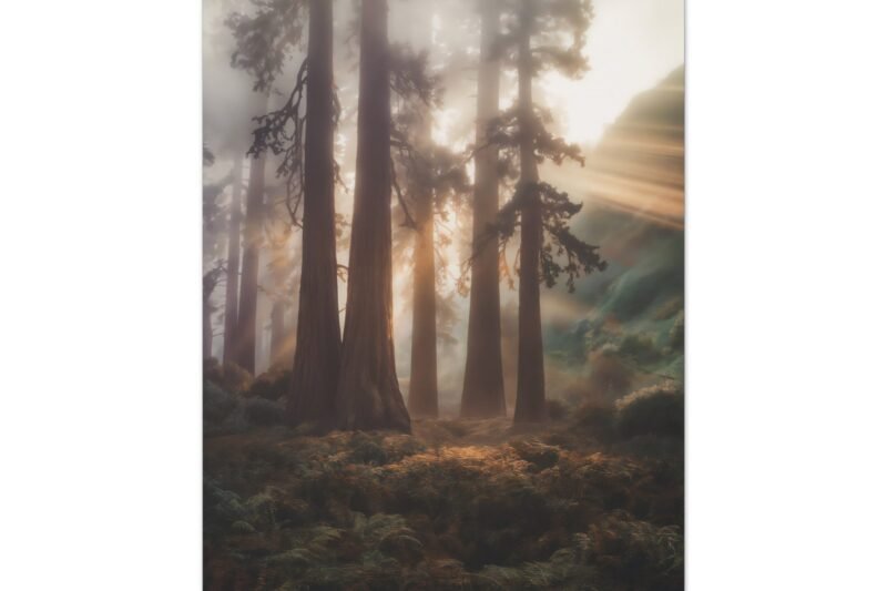 765. Rolling Fog Over an Enchanted Redwood Forest