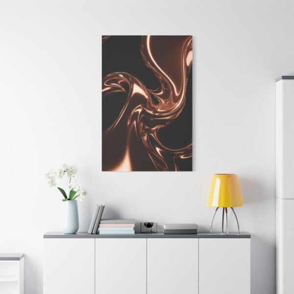 723. Molten Copper Flow Over Obsidian - Image 3
