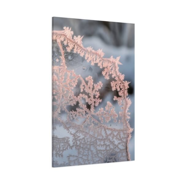 740. Delicate Frost Patterns on Window Glass - Image 2