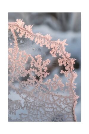 740. Delicate Frost Patterns on Window Glass