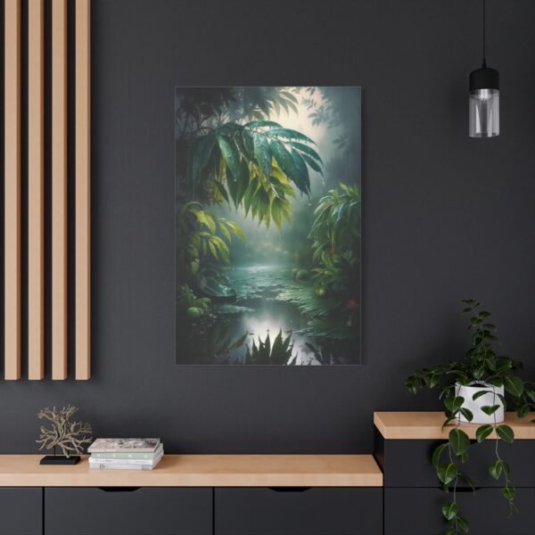 769. Tropical Rain Falling Over Vibrant Green Leaves - Image 4