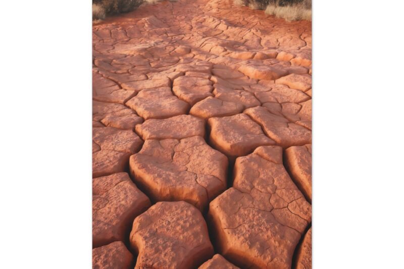 598. Burnt Earth Clay Cracks