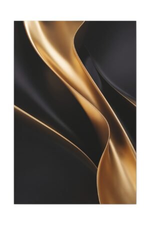 600. Abstract Gold Leaf Streaks