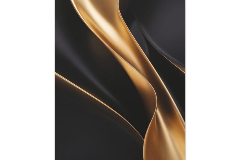 600. Abstract Gold Leaf Streaks