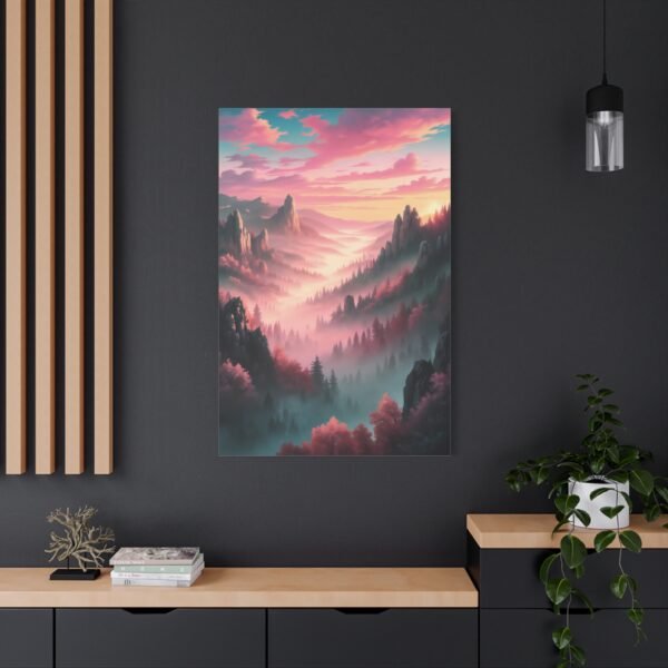 682. Golden Horizon Over Misty Valleys - Image 4