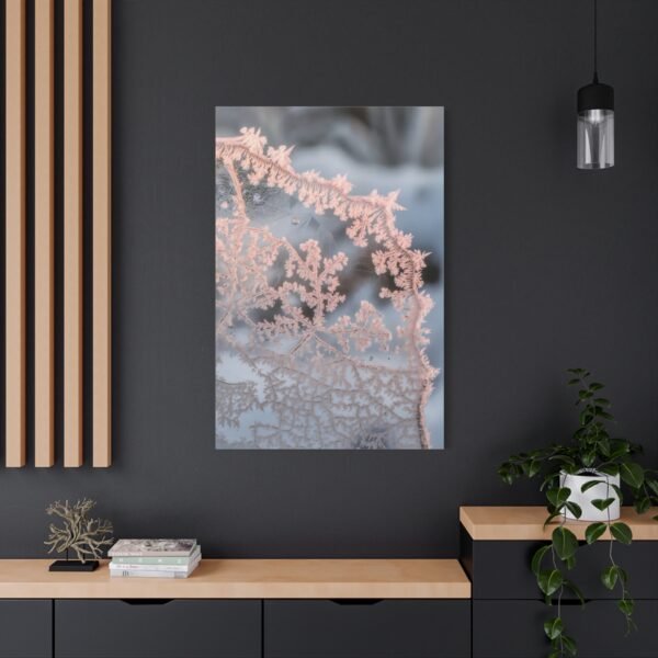 740. Delicate Frost Patterns on Window Glass - Image 4