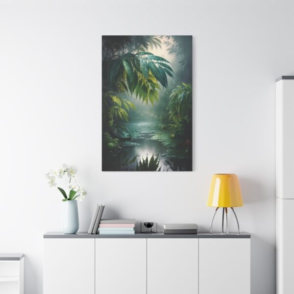769. Tropical Rain Falling Over Vibrant Green Leaves - Image 3