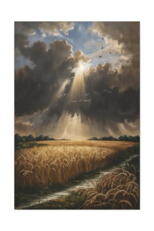 838. Storm Breaking Over a Wheatfield