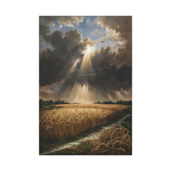 838. Storm Breaking Over a Wheatfield