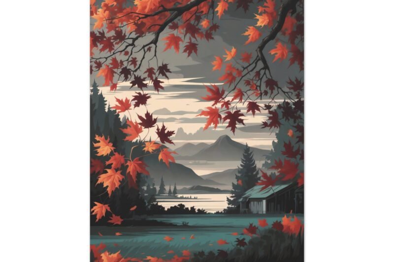 795. Autumn Wind Through Copper Maple Leaves