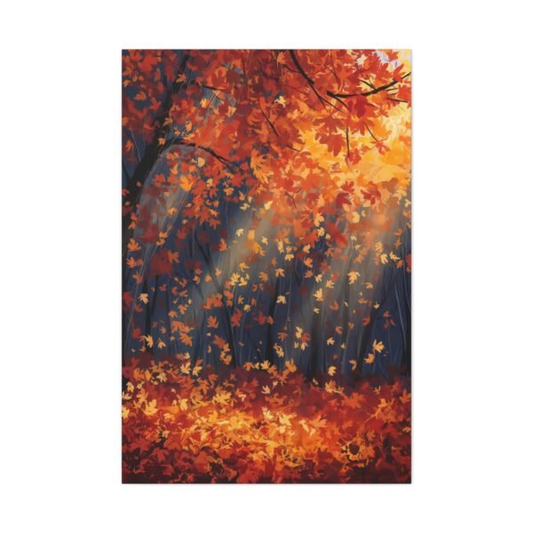858. Autumn Canopy With Leaves in Freefall
