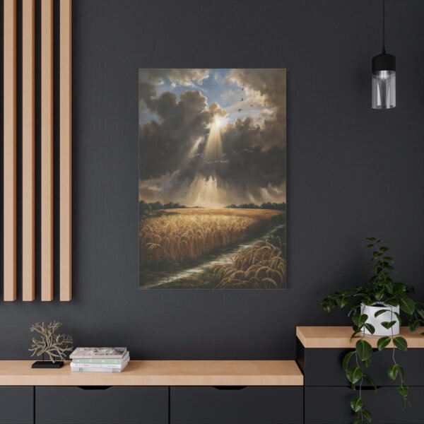 838. Storm Breaking Over a Wheatfield - Image 4