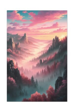 682. Golden Horizon Over Misty Valleys
