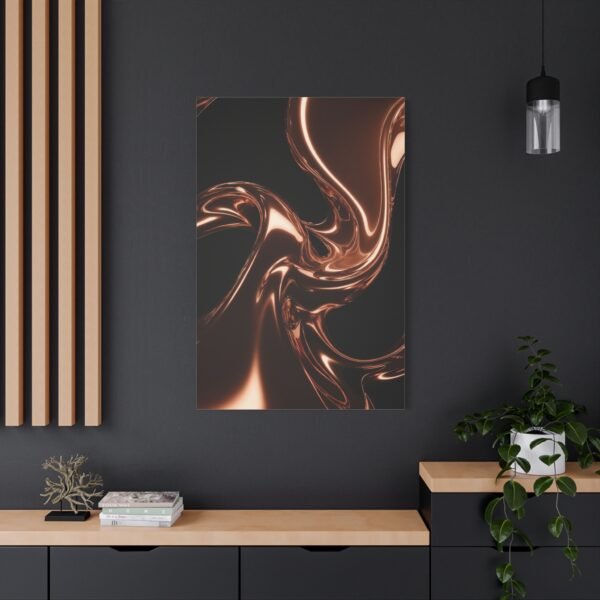 723. Molten Copper Flow Over Obsidian - Image 4