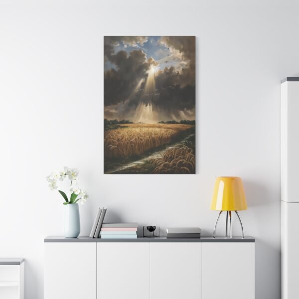 838. Storm Breaking Over a Wheatfield - Image 3
