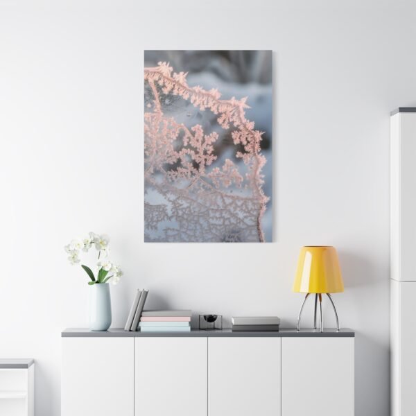 740. Delicate Frost Patterns on Window Glass - Image 3