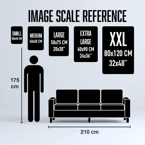 Wall Art Image Scale Reference